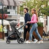 Maxi-Cosi Zelia S Trio 3-in-1 Prams Travel System, 0 - 4 Years, Up to 22 kg, Foldable, Compact and Reclining Baby Pushchair, with CabrioFix S i-Size Baby Car Seat, Accessories, Nursery Bag, Grey - Image 11