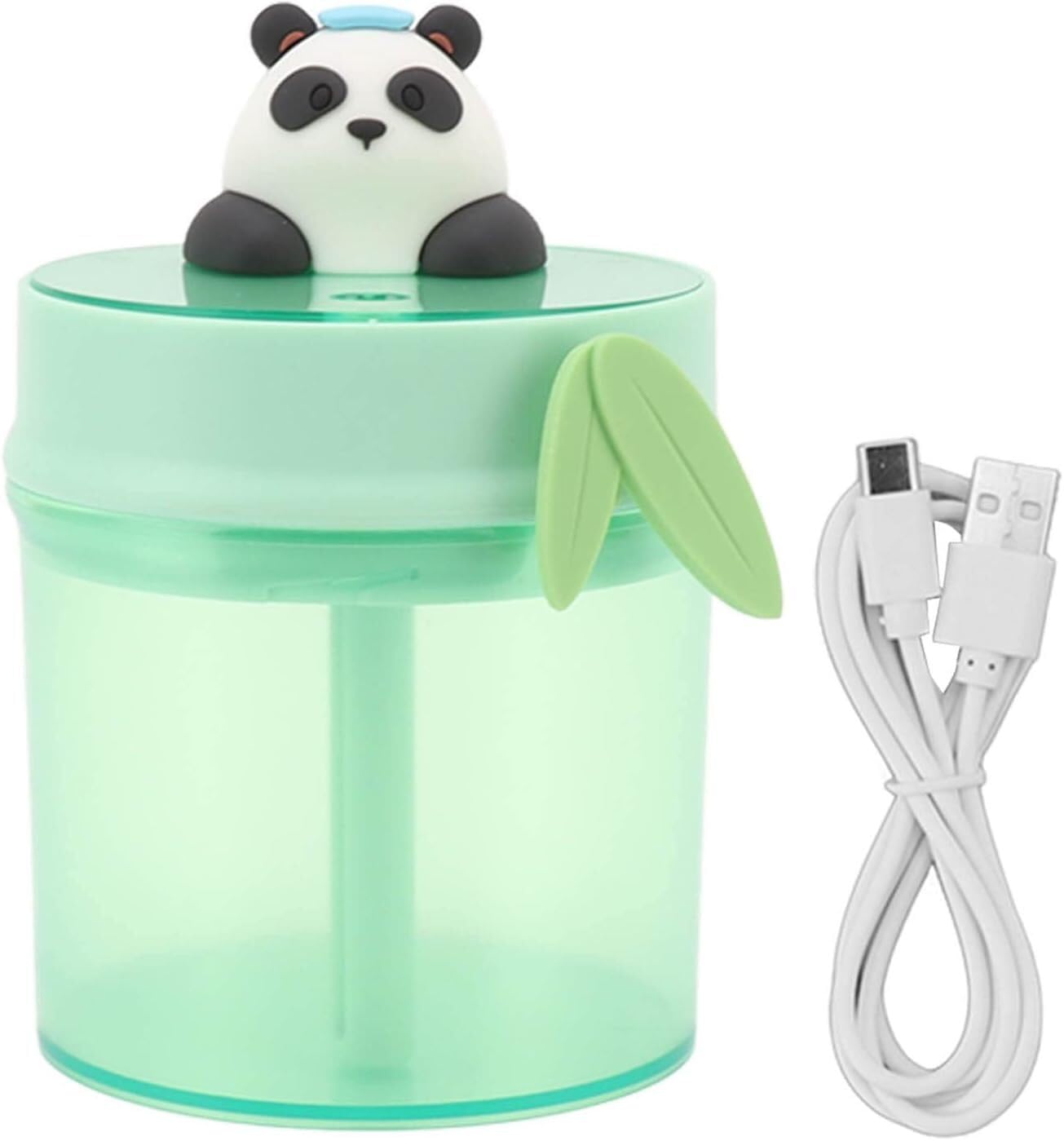 Humidificateur mini appareil de table USB avec grand reservoir panda 510 ml pour maison
