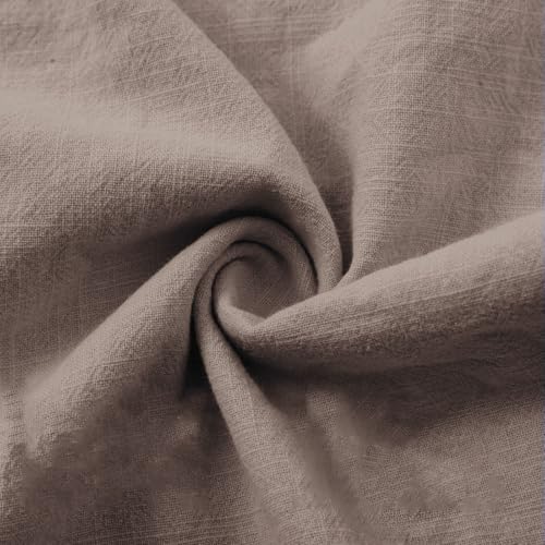 Linen Capris for Curvy Women Plus Size Summer Wide Leg Beach Barrel Pants with Pockets Gauze Clothing Bohmian Loose Fit Cropped Palazzo Pants 2026 Resort Wears Teacher Culottes Boho Clothes Khaki S
