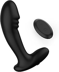 Silicone Plug Anal Vibradorador Hombre Juguetes Sexuales, Plug Anales Consoladores.. para Hombre, Vibrador Anal Juguetes Eróticos para Pareja Sexuales con 7 Modos Giratorios y 7 Modos Vibratorios
