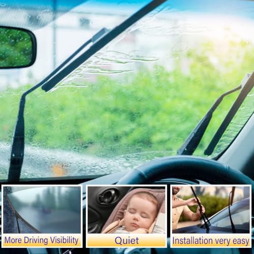 Image of 26 inch 16 inch Front Wipers Fits Chevrolet Trax 2024 2025 2026 Wiper Blades