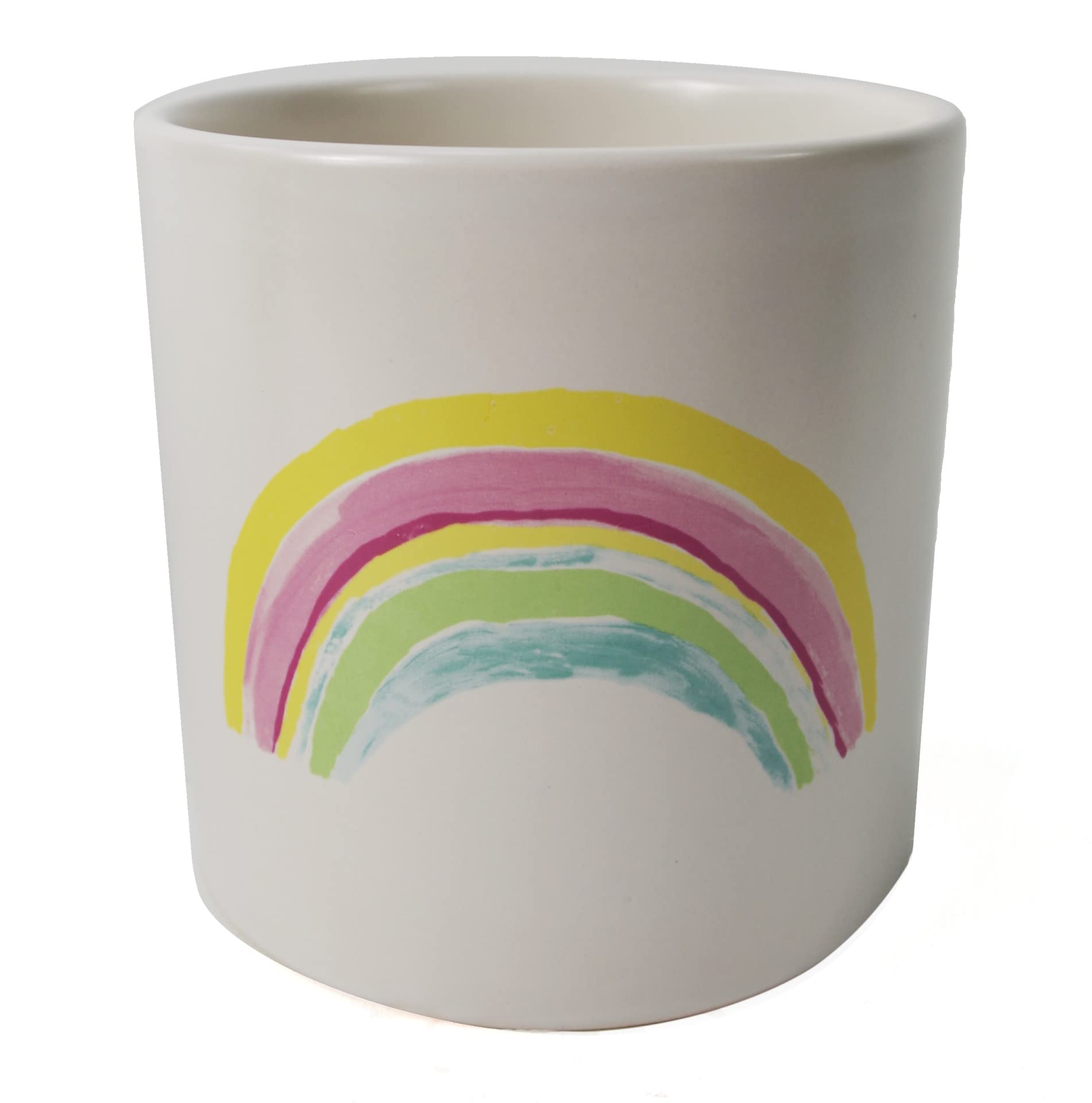 Leaf Ceramic Planters, Rainbow, 12cm x x, 12cm x 12cm x 12cm.