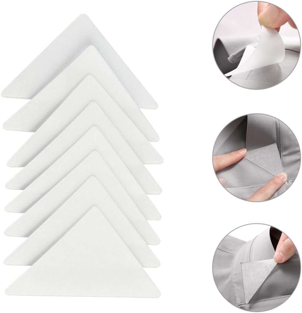 Toyvian 180pcs Adhesive Shirt Collar Stays for Men, PVC Support, White