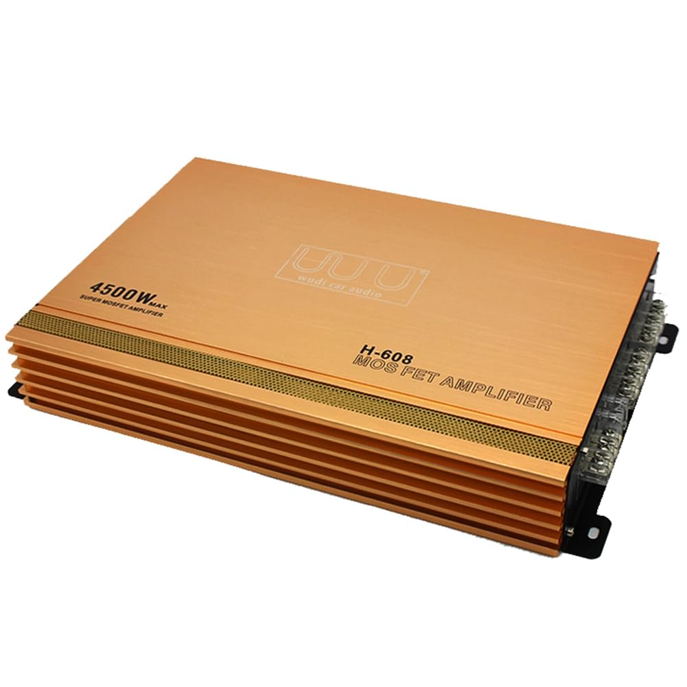 Amplificateur audio de voiture 4500 W 4 canaux haute puissance pouvant être équipé de 4 haut-parleurs H-608 amplificateur de puissance