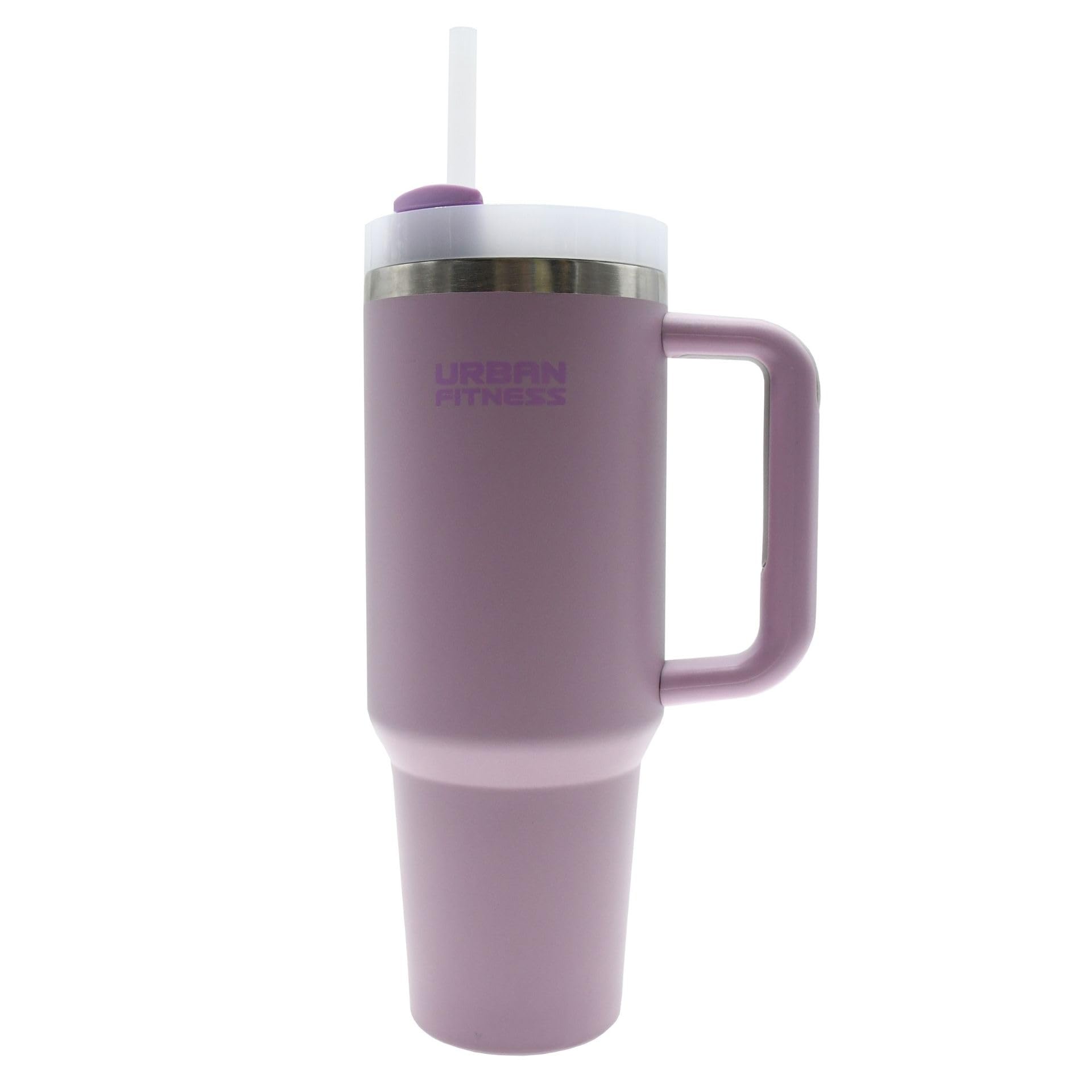 Urban Fitness VitalSip Bottle, Cold Hot Drink Travel Mug,1.2L Water Bottle with Handle, Tumbler Cup, BPA-Free, Stylish Modern Design, Pastel Pink