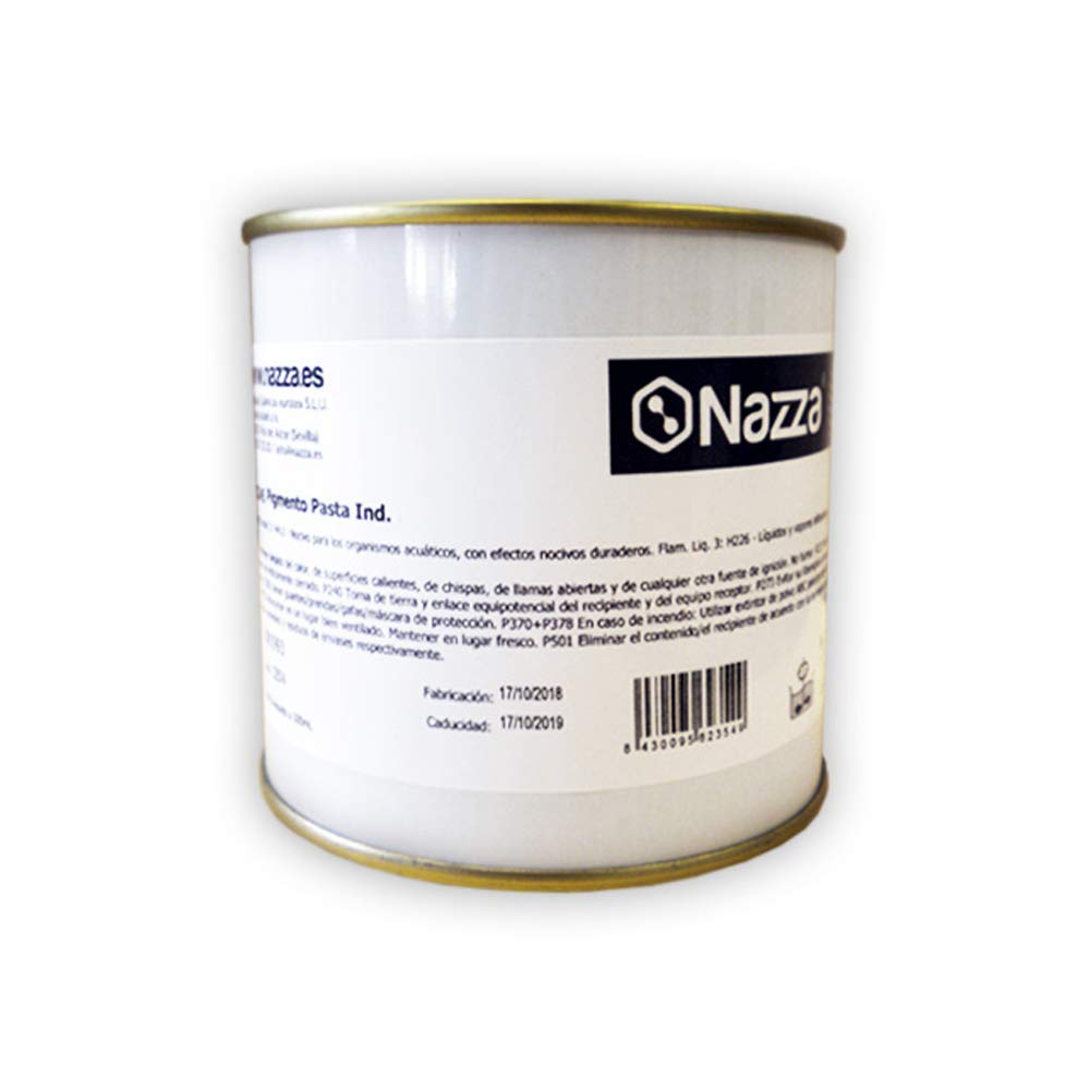 Nazza Pigmentos Industriales para Resinas y Productos al Disolvente | Gran opacidad y cubrición | Aporta preciosos colores a tus trabajos con resinas | Color Blanco | Formato de 500 ml.