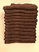 10 New Brown WASHCLOTH Towel Dobby Border Ringspun 100% Cotton 12X12 INCH.