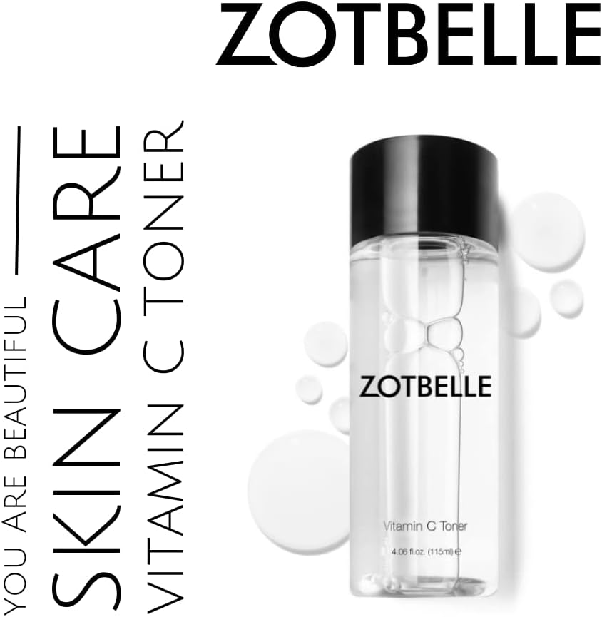 ZOTBELLE Vitamin C Toner Helps to Keep The Skin Looking Youthful, Shields from Sun Damage and minimizes The Appearance of Wrinkles, Dark Spots and Acne.