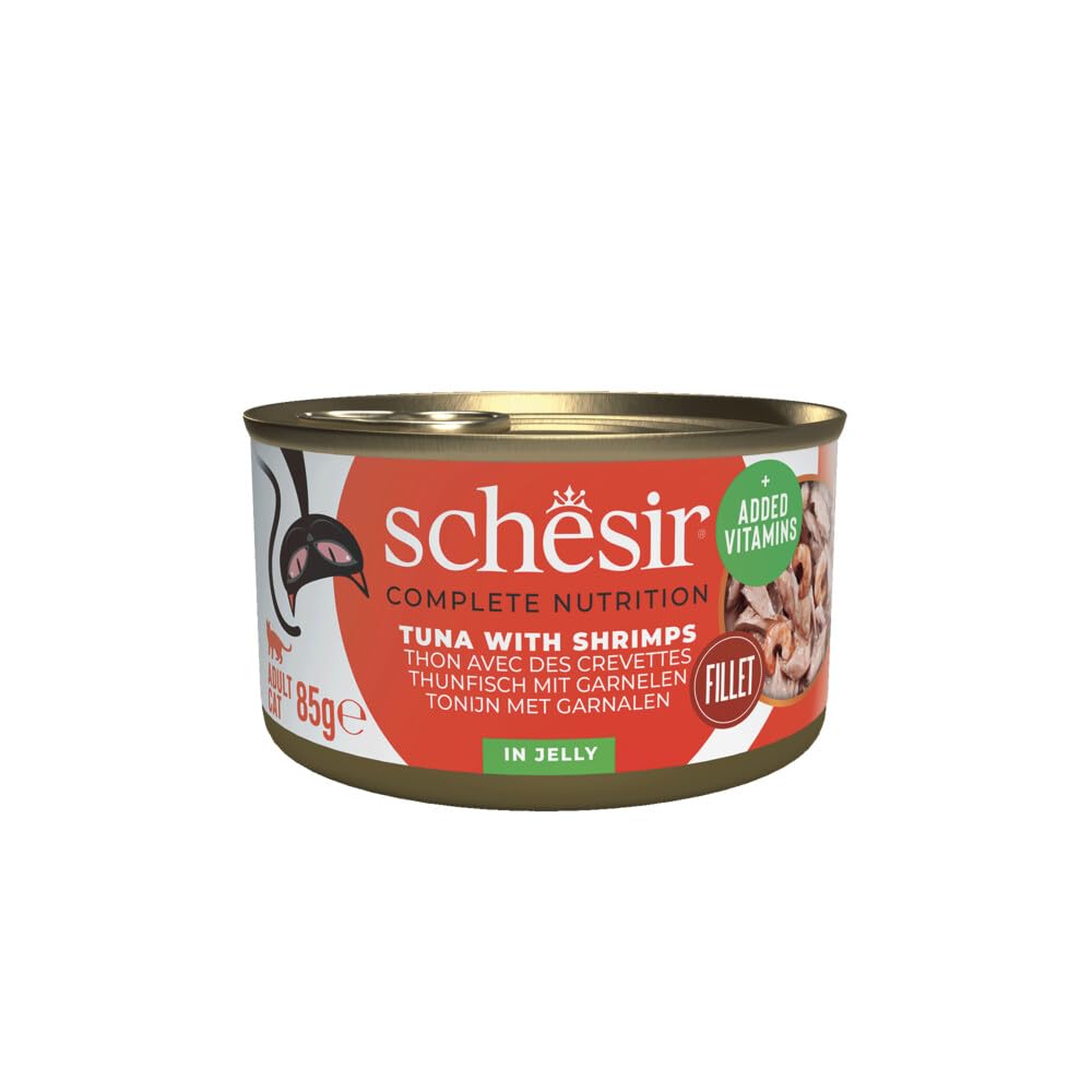 Schesir in Jelly Saver Pack 24 x 85g - Tuna with Shrimps