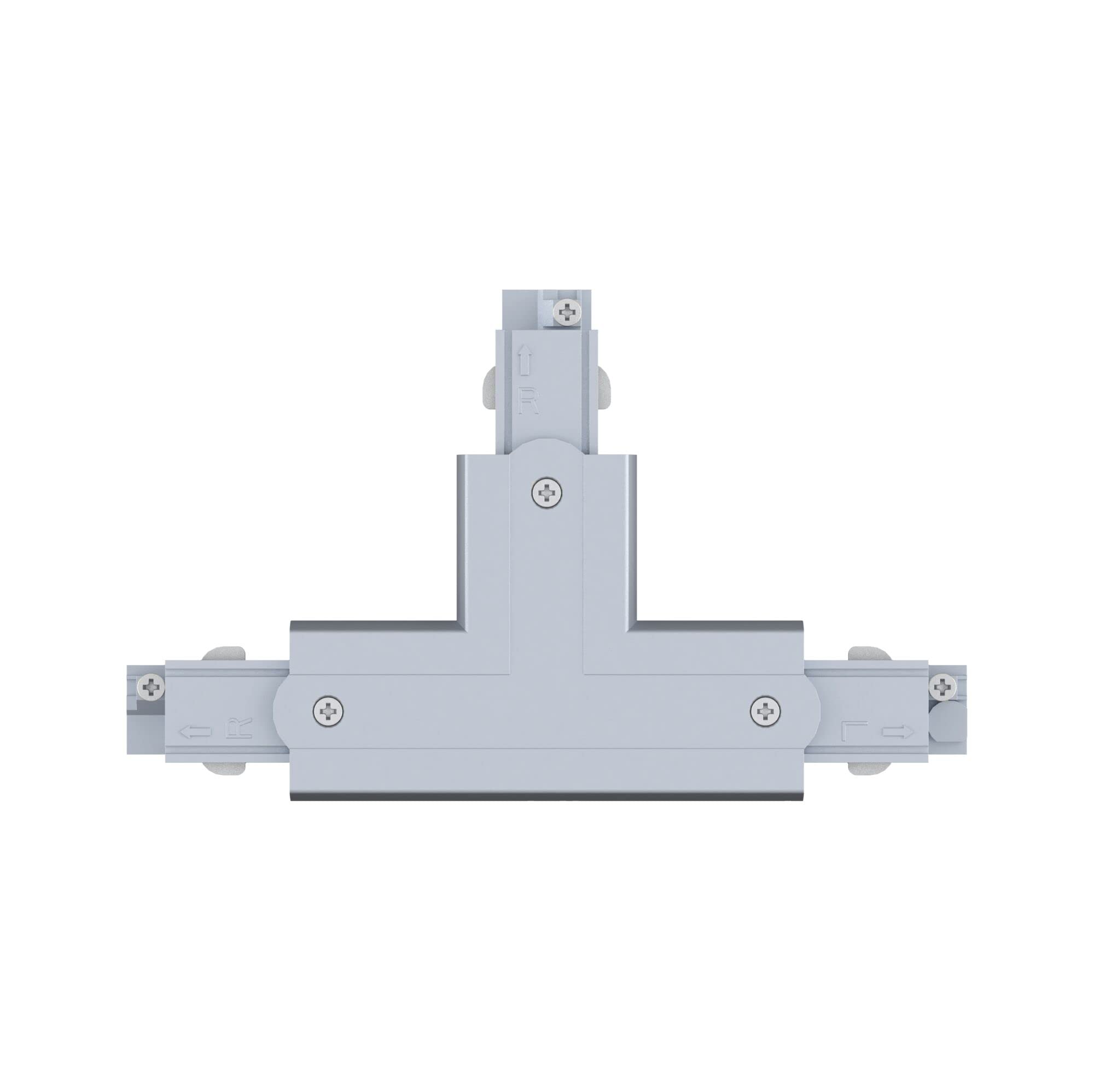 Paulmann ProRail3 91377 Rail System Connector T-Piece Right 167.5 x 101 mm Max. 3,680 W Silver Rail Systems Ceiling Rail Metal/Plastic - Image 3