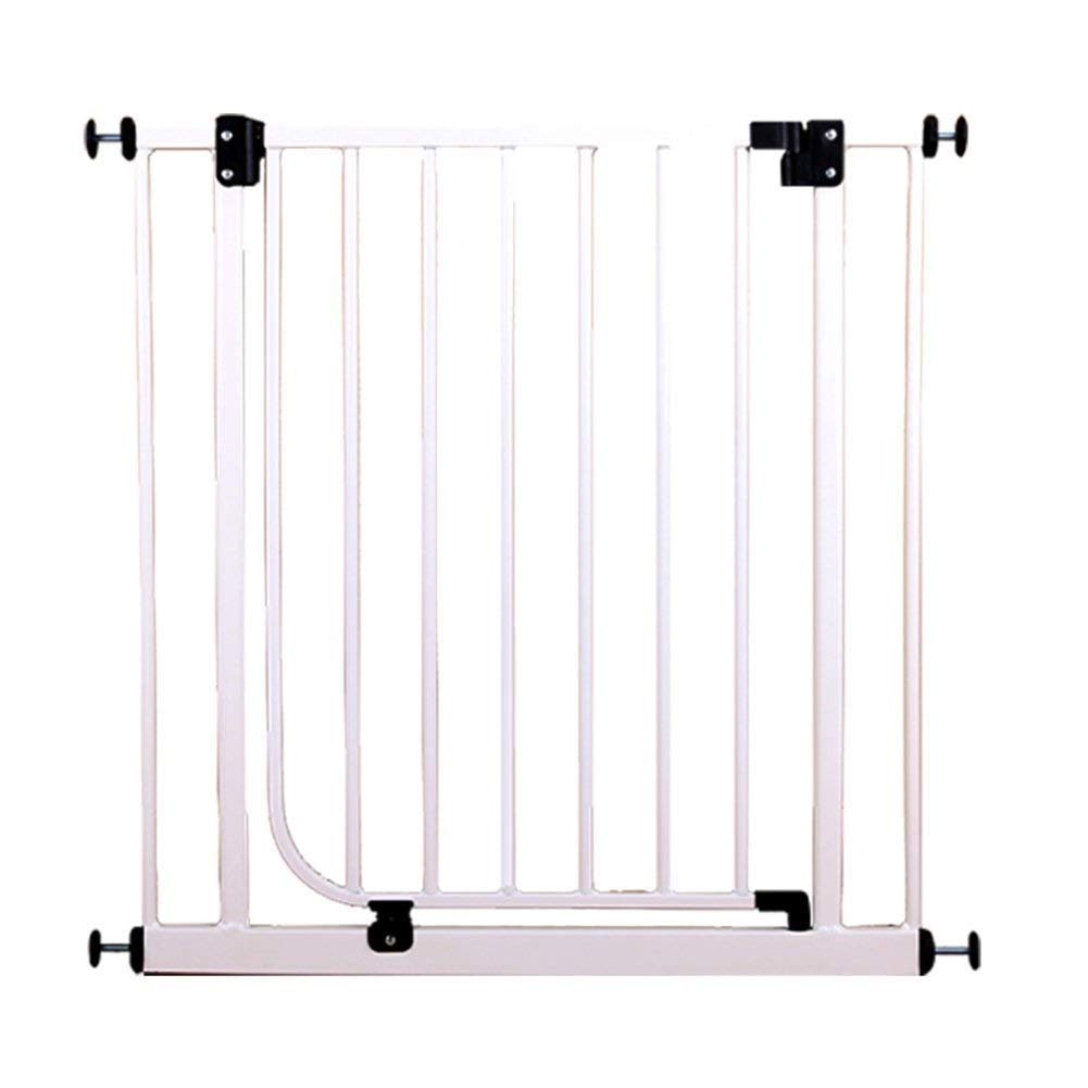 Corralitos para Mascotas, Puertas de Seguridad para Interiores, Puerta Estrecha para Bebés, Montada a Presión para Escaleras, Pasillo, Puerta, Blanco, Escalera de Fácil Apertura, Balaustres/75-8