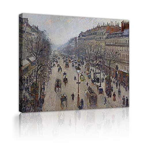 Tableau Boulevard Montmartre matin nuageux pour créer un salon élégant et artistique