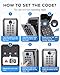 Vewaci Wall Safe Key Lock Box, 12 Digit Combination Lock Box for Keys with Resttable Code, Large Capacity & Weatherproof Outdoor Lockbox, Spare Key Safe Storage Lock Box for Home, Office, Garage