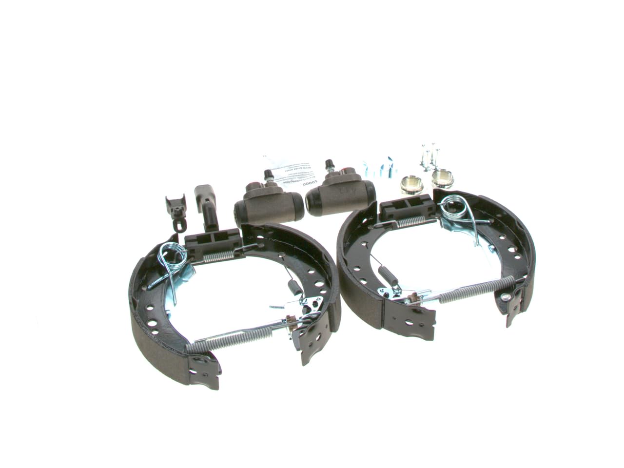 BOSCH Kit ganasce freno 0204114614 | Kit freno a tamburo posteriore, 2 cilindri freno a ruota, 4 ganasce freno