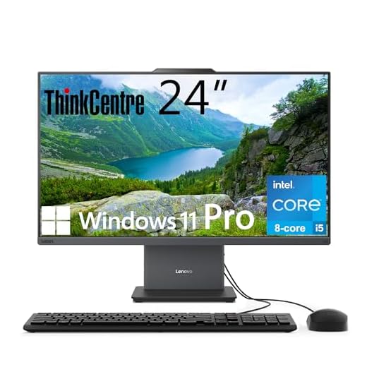 Lenovo ThinkCentre All-in-One Desktop Computer, 24" FHD IPS Display, 8-core Intel Core i5-13420H Processor, 32GB DDR5, 512GB SSD, USB-C, Wi-Fi 6, HDMI in&Out, Wired KB&Mouse, Windows 11 Pro