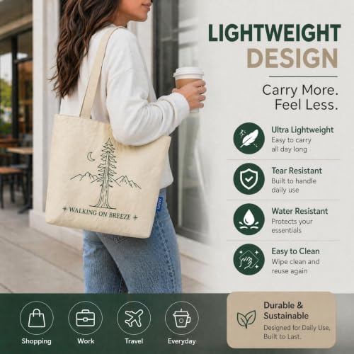 Bolsa Tote ligera de HDPE para mujer y hombre miniatura 4