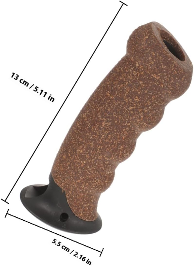 BESPORTBLE 2pcs Hiking Pole Handle Cork Trekking Pole Grip Trekking Pole Tips Cork Hiking Pole Grip Walking Stick Handle Replacement Protectors Trekking Rod Adapter