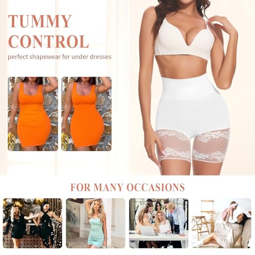 Tummy Control Shapewear Shorts for Women Under Dress Seamless Mid Waist Body Shaper Shaping Underwear Girdle Panties4