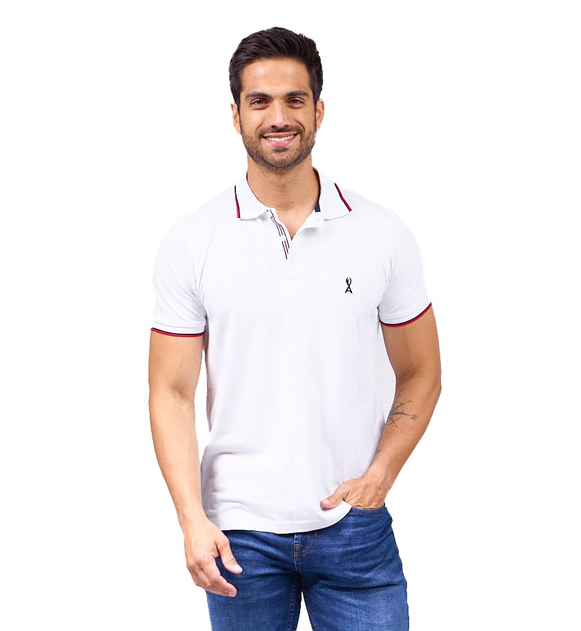 Playera Polo Blanca marca Alfani