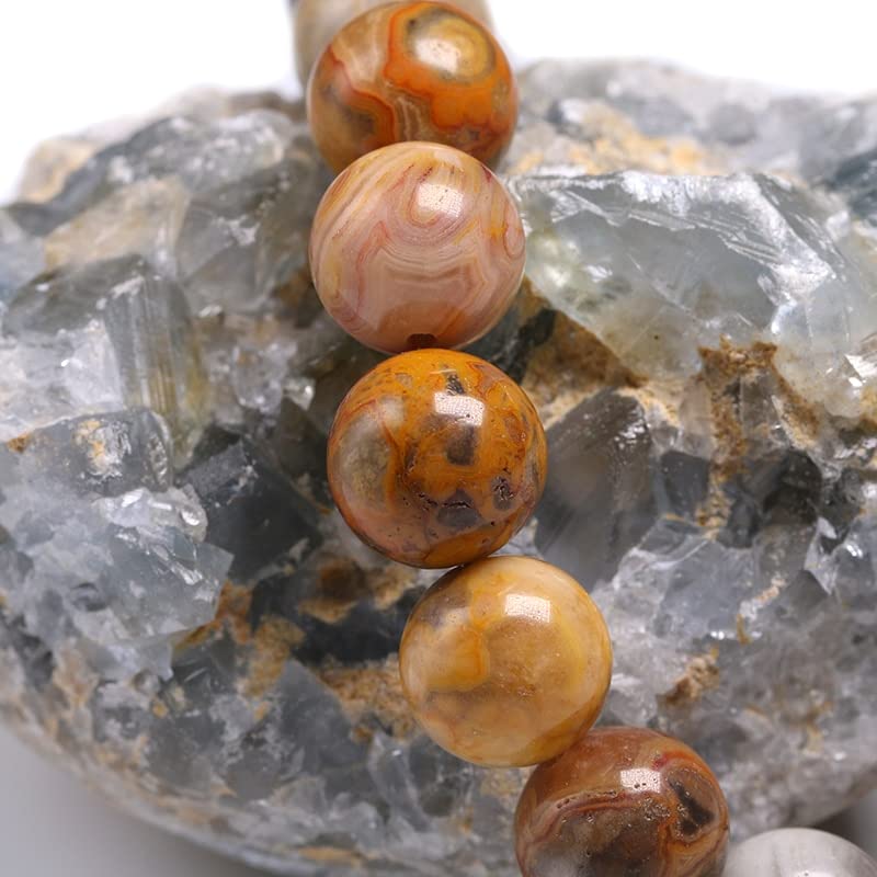 Pulsera de ágata de gema natural el regalo unisex ideal de 16cm 3