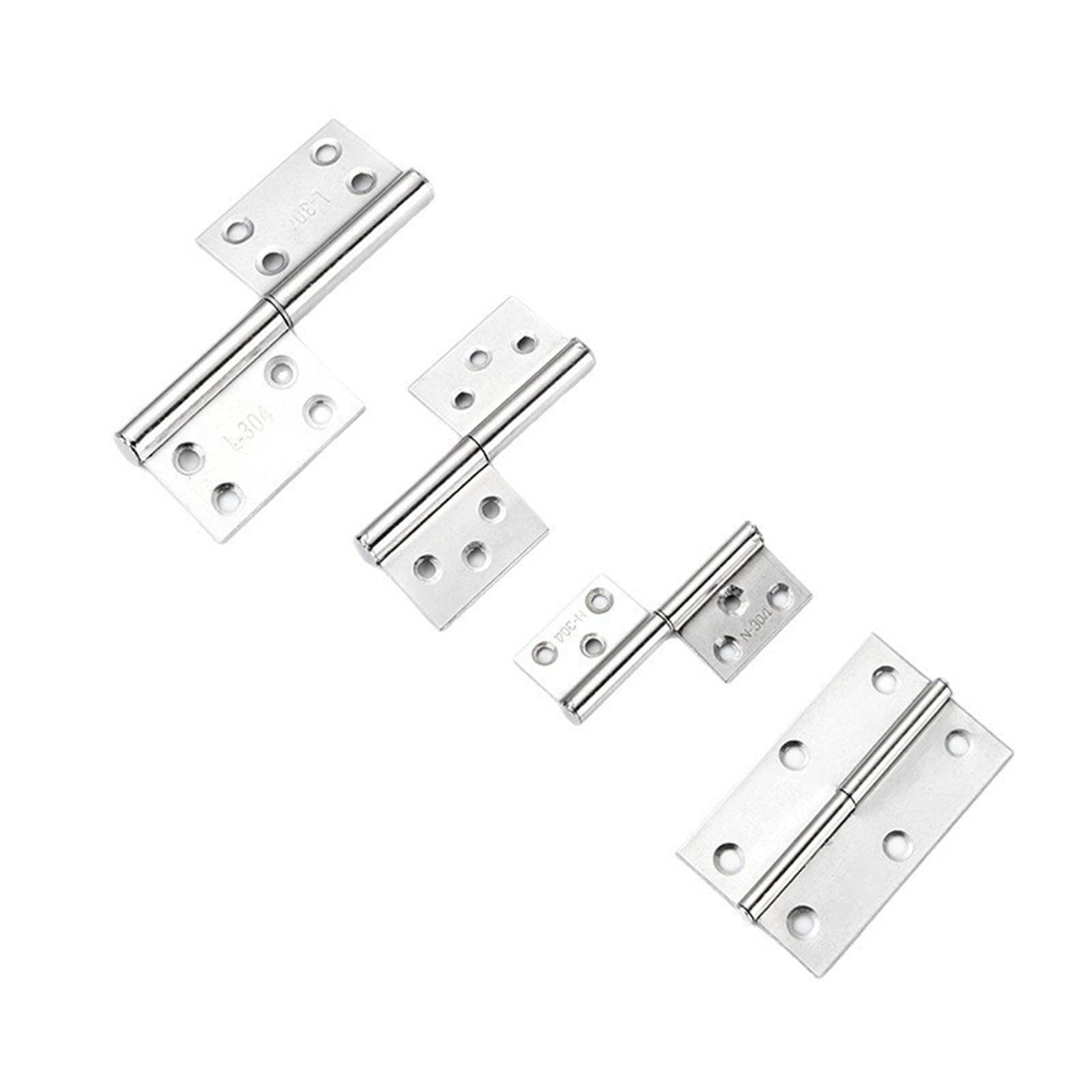 Vsitikvs 2.5Inch 304 Stainless Steel Flag-Shaped Hinge Doors Detachable Welding Folding 1Pcs