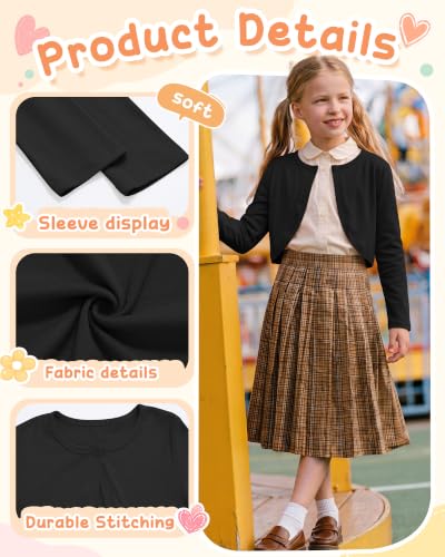 Image of Girls Uniform Long Sleeve Knitted Cardigan