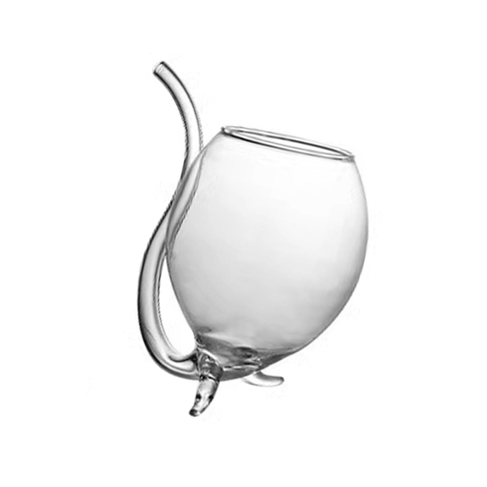 Tsophreniq High Borosilicate Glass Cup Functional Halloween Vampires Cup Perfect for Teas Breaks and Outdoor Picnics Creative Pipe Molds Glass