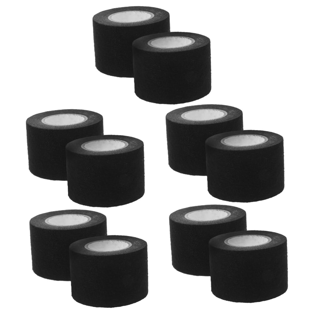 MAGICLULU 5 Sätze Abdeckband Kinesiologisches Tape Isolierband Schwarz Klebeband Doppelt Drahtklammern Kleben Led-lichtleiste Auto Sicherungsdraht Relais Nebel Flanell Black 2 Rollen * 5