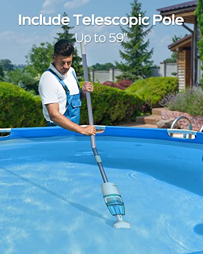 Wybot HYSON 100-AA 2024 New) Wybot Hyson 100 Handheld Pool Vacuum With Two Brush Heads, Cordless Pool Vacuum For Above Ground Pool, Telescopic Pole, 60 Mins Runtime, Deep Cleaning For Spa/Hot Tub/Small Pool thumb #5