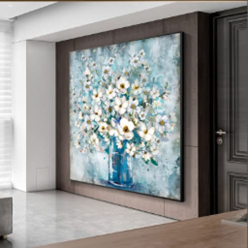 Peintures abstraites de jasmin pour revitaliser une décoration murale vide