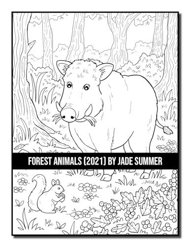 Forest Animals: An Adult Coloring Book with 50 Adorable Images of Woodland Creatures, Beautiful Flowers, Nature Scenes, and More! - Image 24