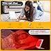 Light Therapy Lamp with Red & White Light - 10,000 Lux LED Sun Light Therapy Lamp for Face, Energy, Sleep & Skin Care, 4 Adjustable Modes & 5 Brightness Levels, Timer Function, UV-Free with Power Bank