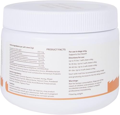 Miniatura 8 de Pupford Suplemento para la salud intestinal e inmunidad para cachorros y perros adultos fabricado en los Estados Unidos aprobado por veterinarios