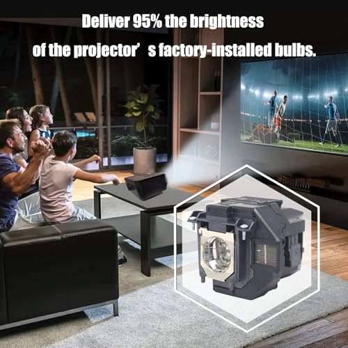ELPLP97 / V13H010L97 Replacement Projector Lamp with Housing for Epson VS260 / PowerLite Home Cinema U50/880/2250/2200/EX7280/EX9240/EH-TW5820/EH-TW5700 – Business & Home Theater Projector Bulb - Thumbnail 2
