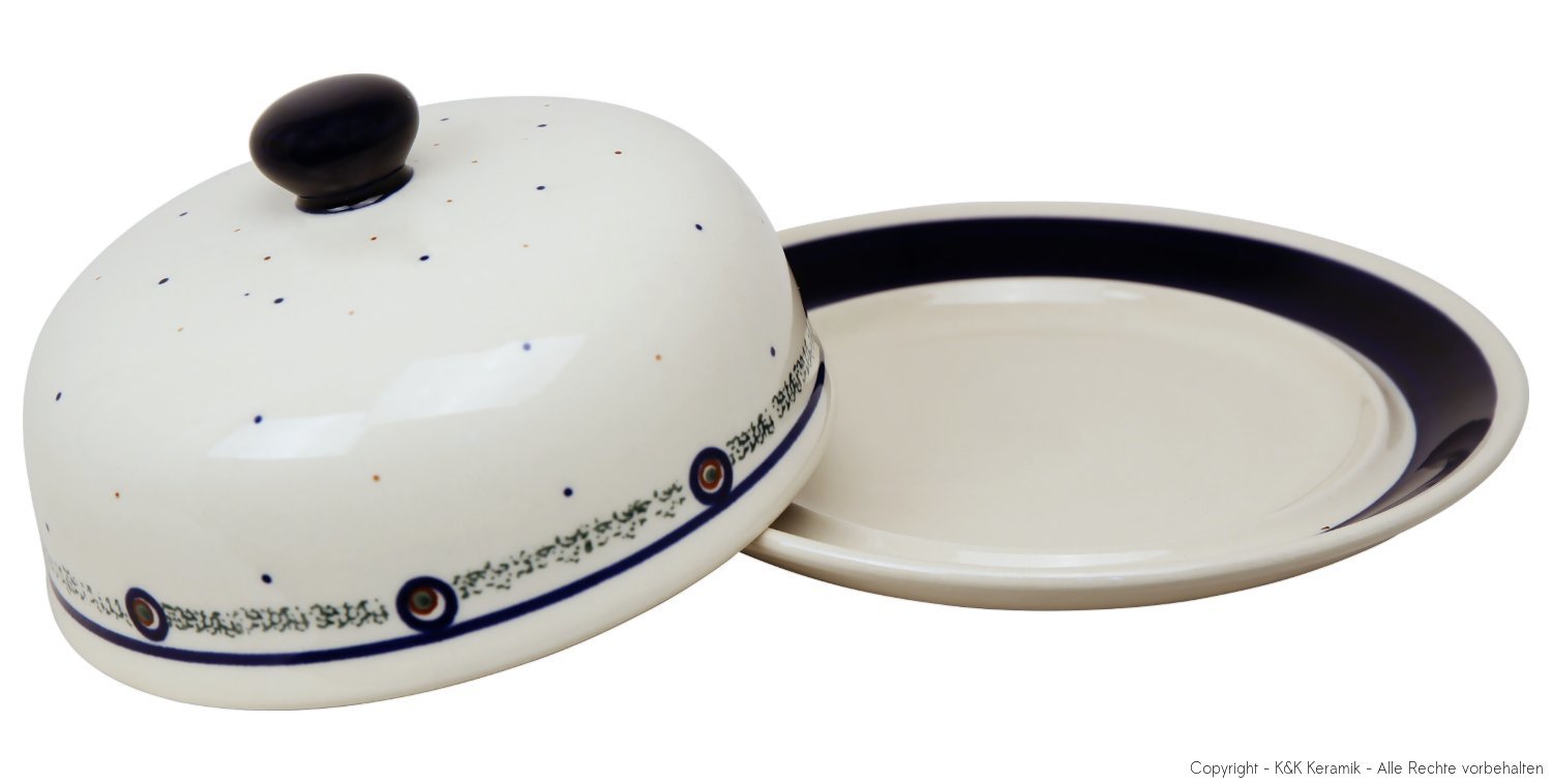 Bunzlauer keramik cloche à fromage décor ø 19 cm n ° 114