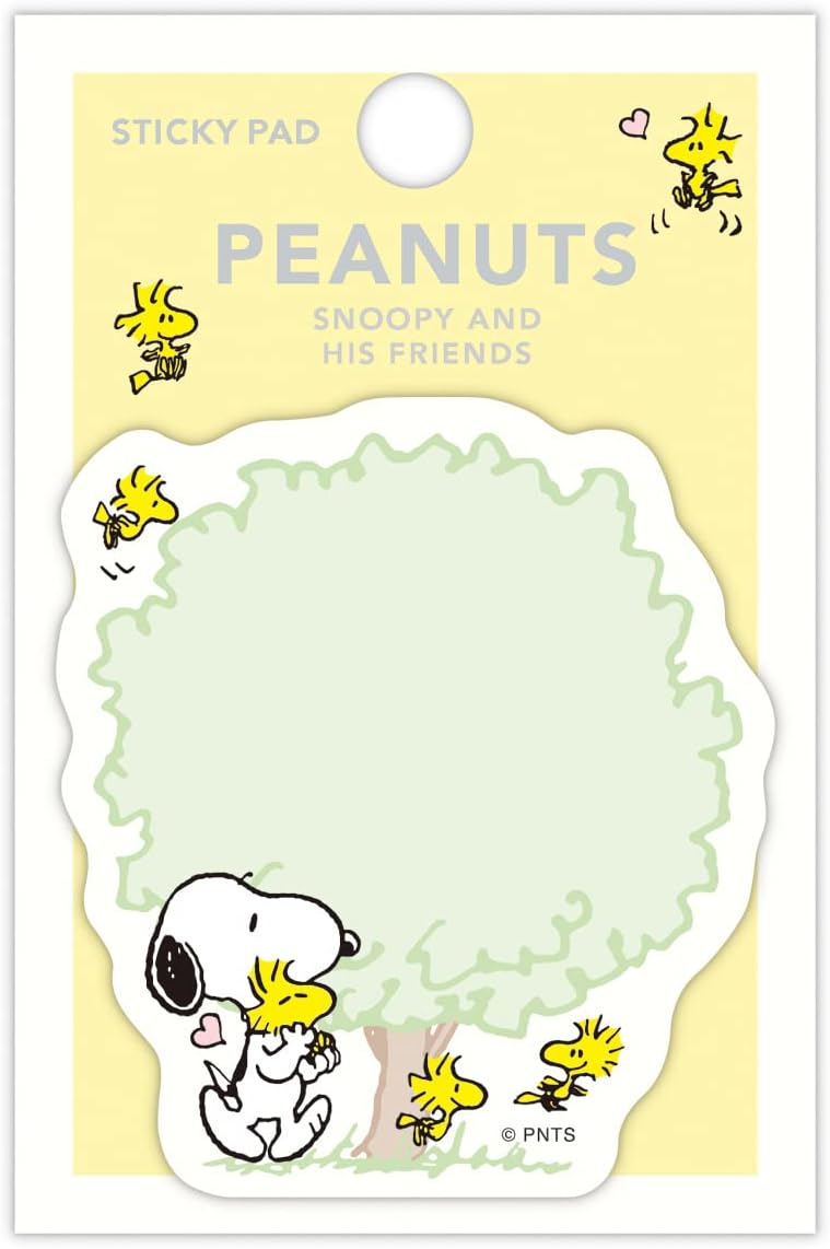 Hallmark 812058 Japan Hallmark Snoopy Sticky Notes, Green