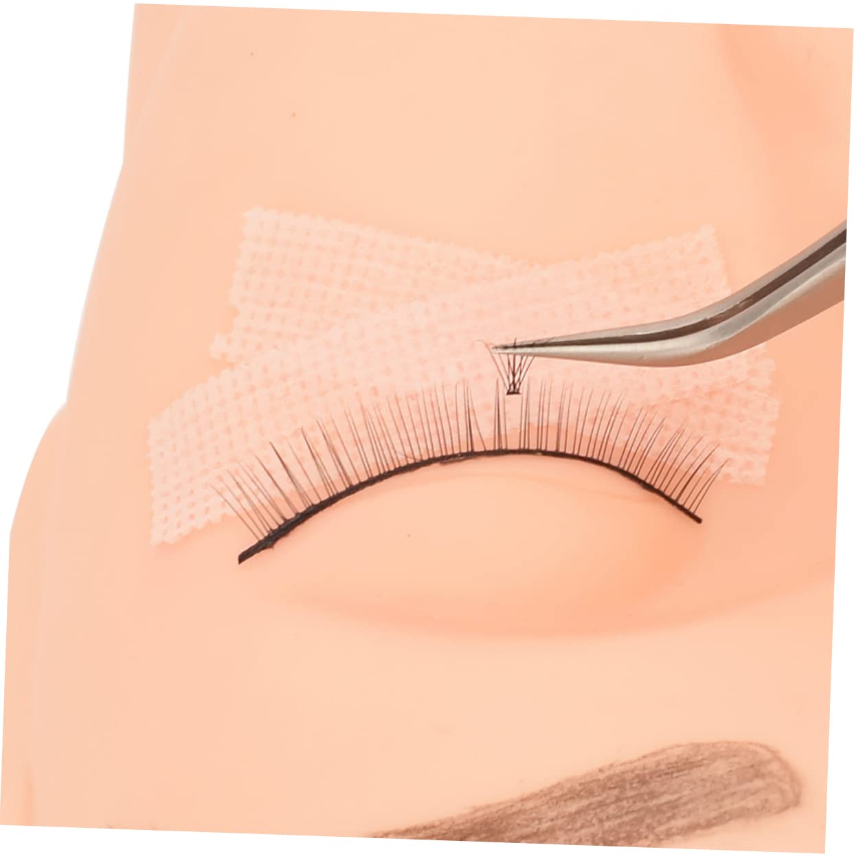 Cintas para Pestañas Adhesivas de Aislamiento 30 Unidades 1,25 Cm Transpirable Rosa para Extensiones y Maquillaje Profesional de Ojos