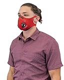 Mundi unisex adult Got You Covered Neoprene Face Mask Bandana, Red, One Size US