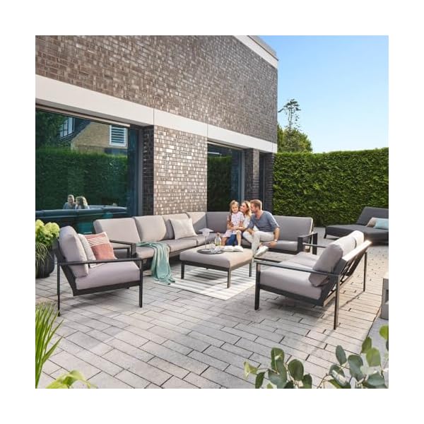 Home Deluxe Gartenlounge Rio XXL Schwarz