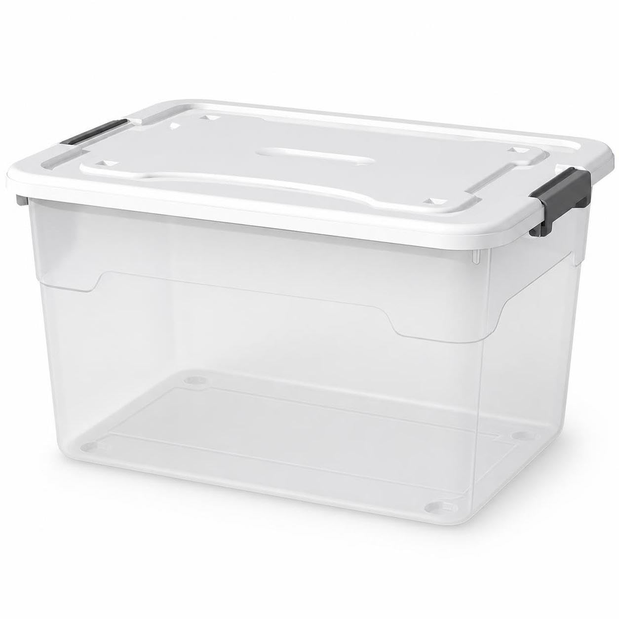 Aufbewahrungsbox aus, 55L mit Rollen (58x43x34cm)