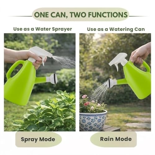 Image of Urban Upvan Watering and Spray Dual-Use Watering Can 1L | Garden Watering Sprayer Bottle with Adjustable Nozzle | Indoor Outdoor Plant Watering Tool for Home, Balcony & Garden (Green)