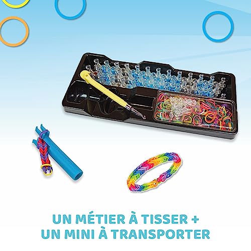 Bandai Rainbow Loom Original – Loisir Créatif Fabrication de bracelets Métier à tisser avec 600 élastiques Licence Officielle Kit breveté Jouet Enfant et + CD00001 - vue 6