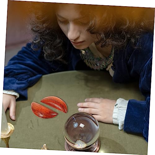 Copa de adivinación taoísta de caoba y tazas para rituales espirituales tradicionales 5