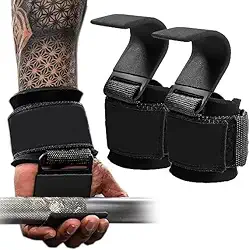 2 Strap Academia Gancho De Aço Reforçado Musculação Treino Para Levantamento de Peso e Munhequeira