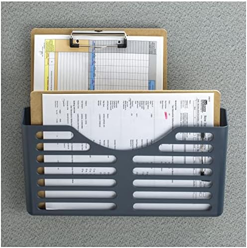 OIC Officemate Verticalmate File Pockets (OIC29152) ,Slate Gray