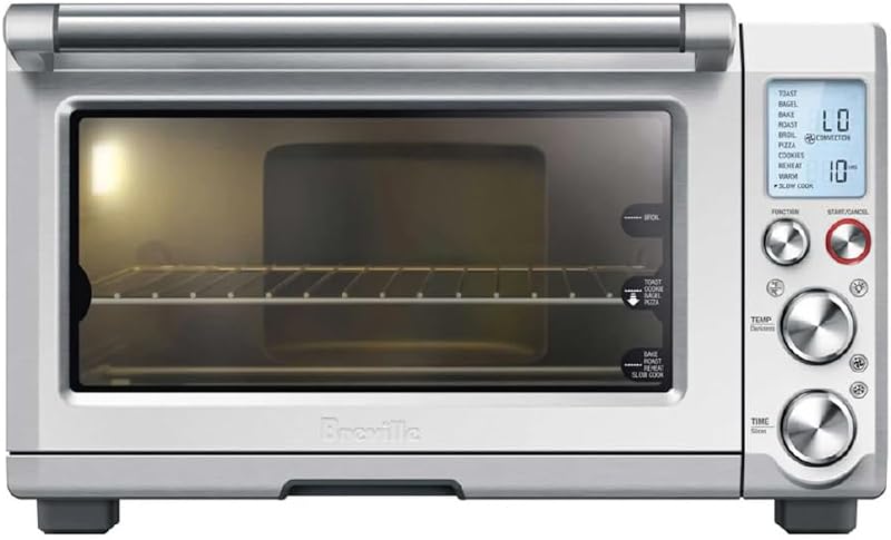 Breville BOV845BSS Smart Oven Pro, acero inoxidable cepillado | Deléitate con valentía con las 10 funciones de cocción del horno de encimera y la tostadora | La configuración de convección reduce el tiempo de cocción hasta en un 30%