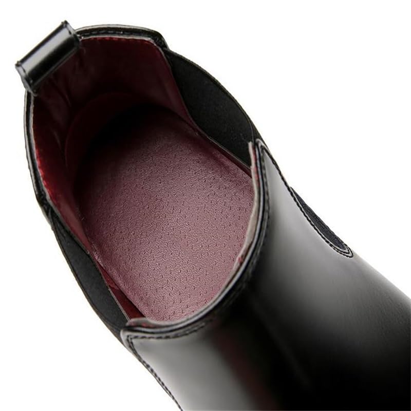 Men's Oxfords Shoes Casual Dress Boots Shoe Formal Fashion with Comfortable Padded Heel Collar for Men(White-Patch Five-Pointed star4,9)4