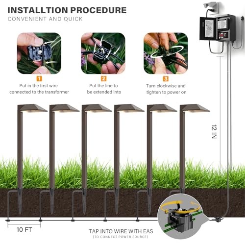 Wire Connector for Low Voltage Wire 2 Pack Splitter Outdoor Landscape Lighting Terminal Connectors