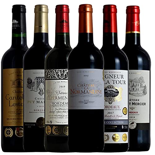 金賞ボルドー飲み比べ 厳選赤ワイン 6本セット 750ml×6本