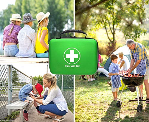 Shbc Waterproof First Aid Kit (228Pcs) With All Basic Or Advanced Supplies You Need. Suitable For Emergencies At Home Or Outside, Travel, Home, Camping, Green #TOP6